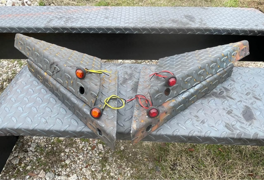 10" Trailer Fender Steps 11g Tread Plate (4 Total)