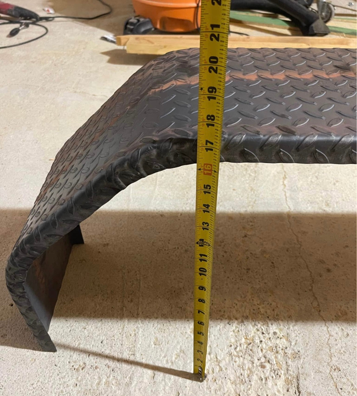 Trailer Fenders 72"x10"x17" with Backing Plates Welded On