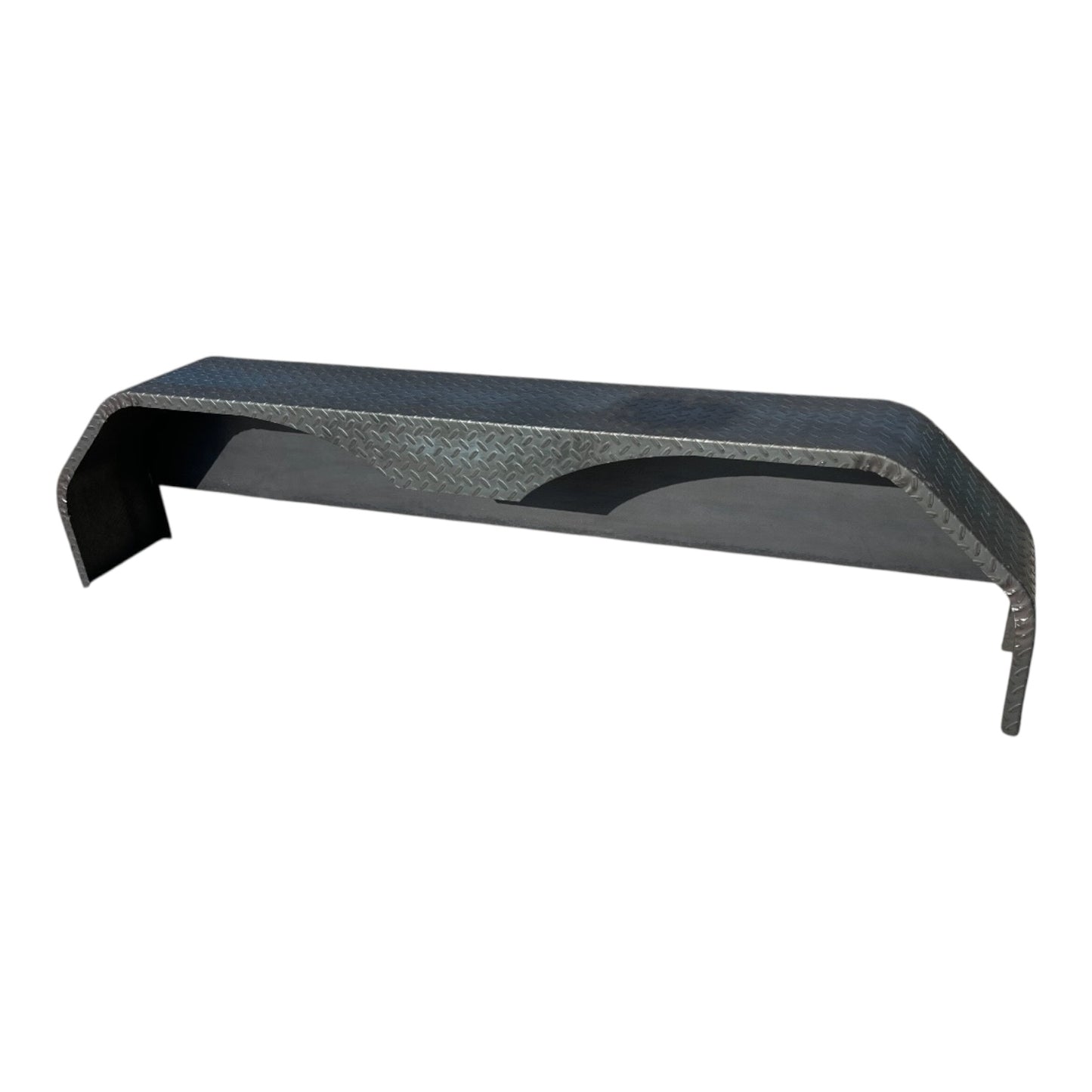 72” x 10” x 17” Tandem Axle Steel Tread Plate Trailer Fenders – Diamond Plate (New Style)
