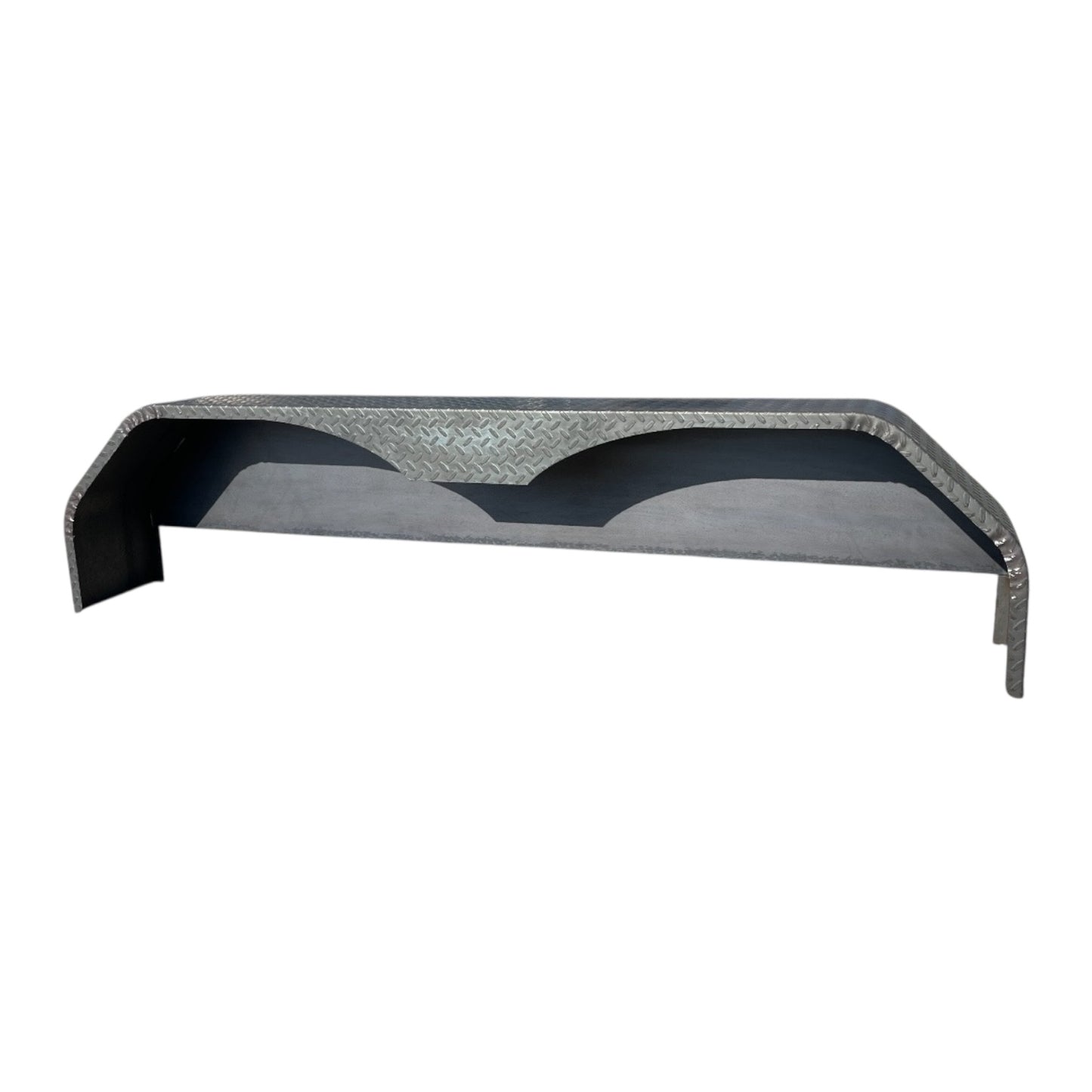 72” x 10” x 17” Tandem Axle Steel Tread Plate Trailer Fenders – Diamond Plate (New Style)