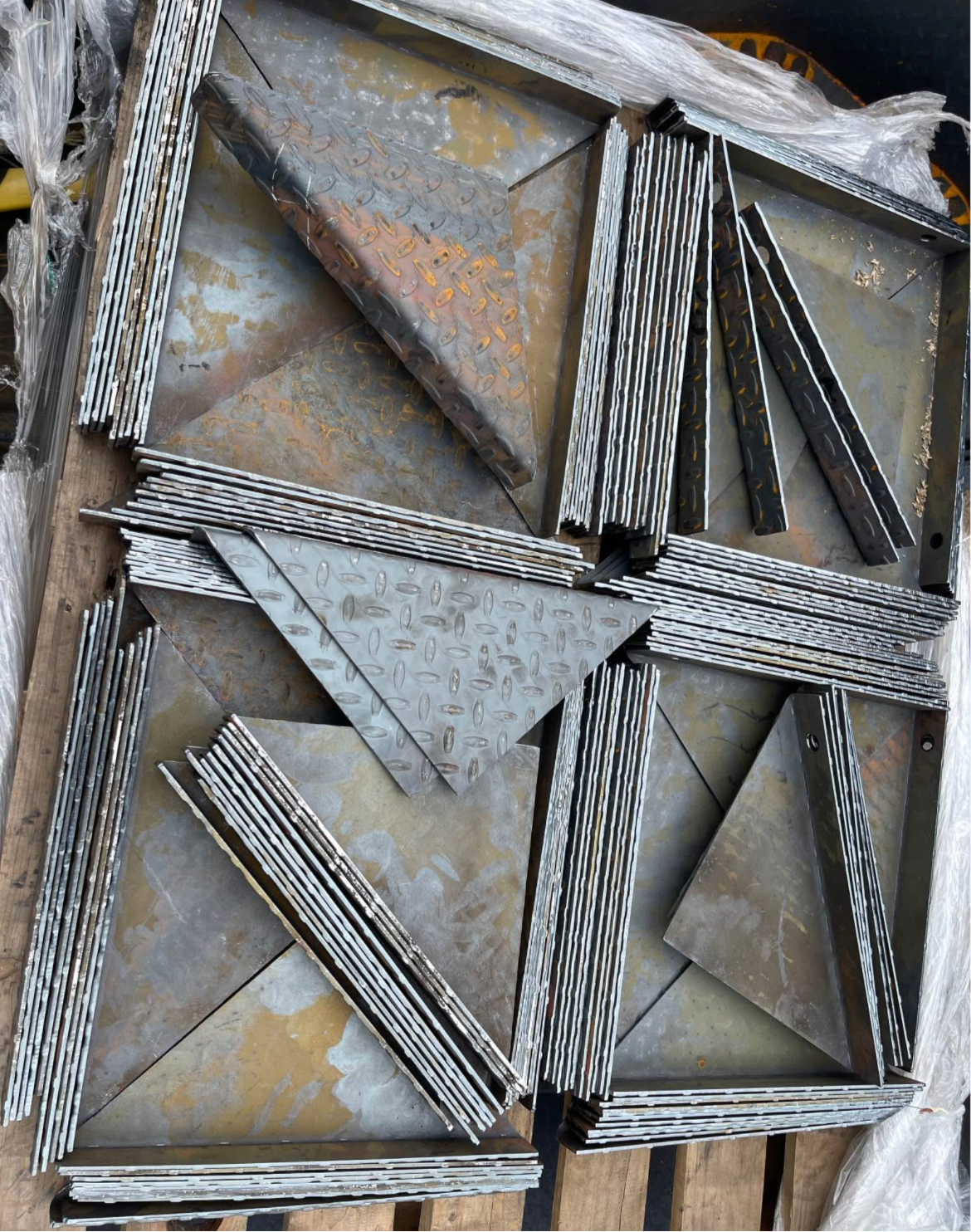 10" Trailer Fender Steps 11g Tread Plate (4 Total)