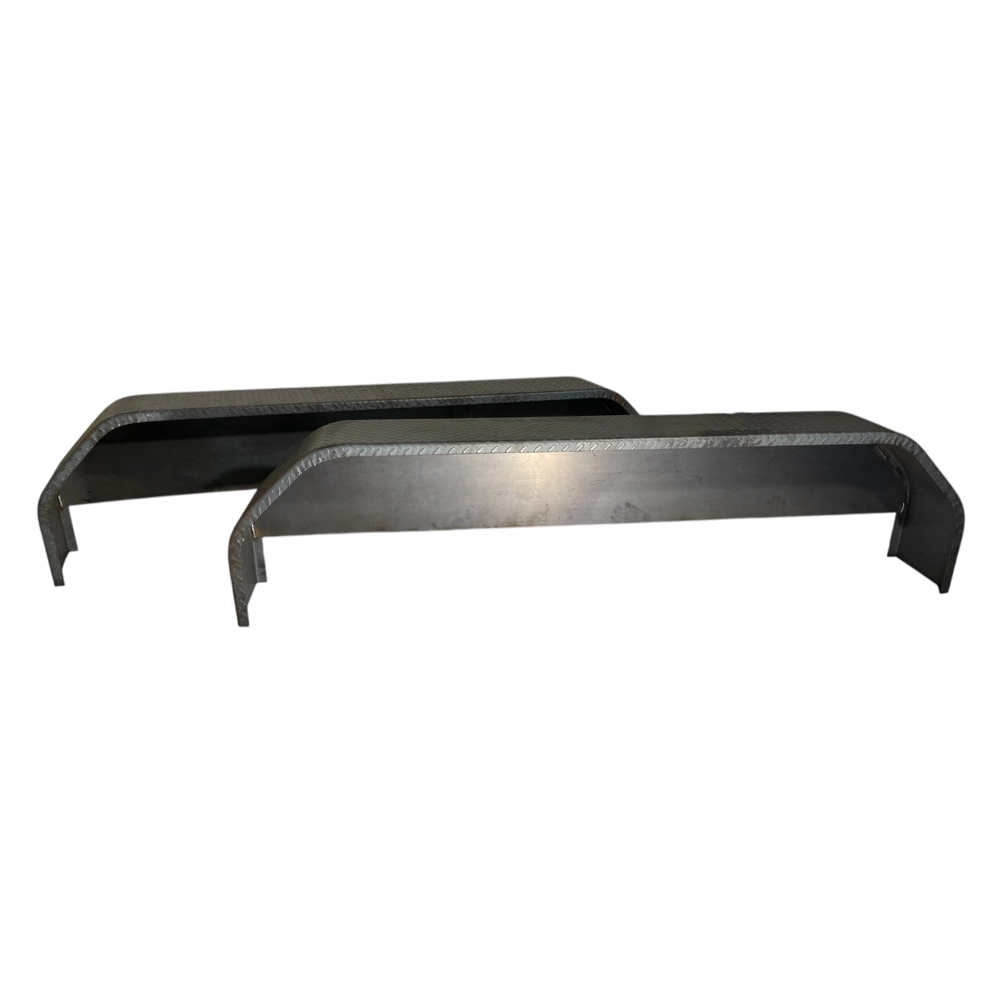 72” x 10” x 17” Heavy-Duty Tandem Axle Steel Trailer Fenders (Jeep Style / 14-Gauge / Made in Texas)
