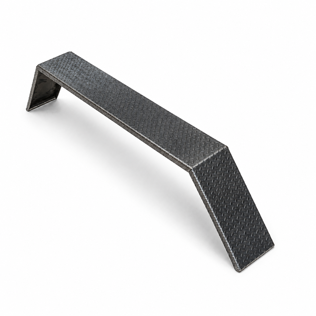 1/4″ Tread Plate Drive-Over Trailer Fenders – Adjustable 124″–138″