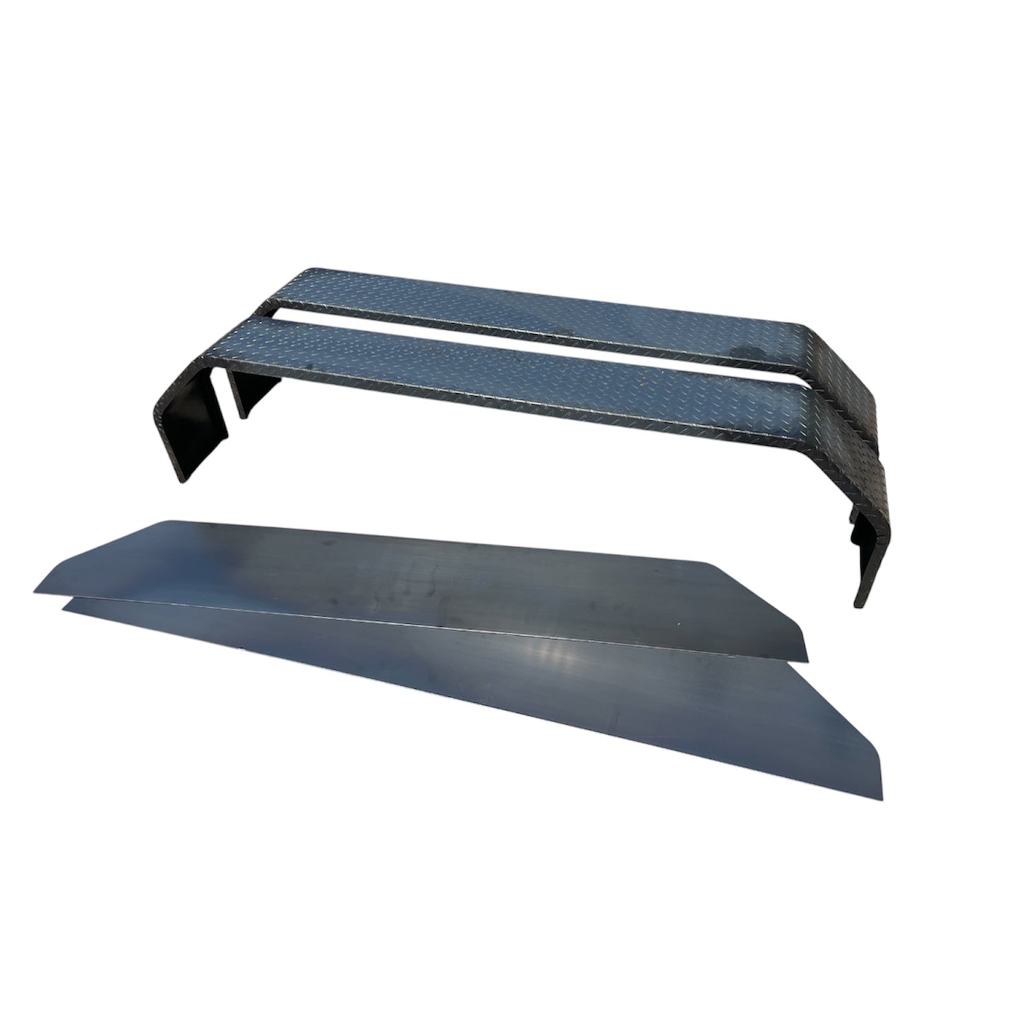 72” x 10” x 17” Heavy-Duty Tandem Axle Steel Trailer Fenders (Jeep Style / 14-Gauge / Made in Texas)