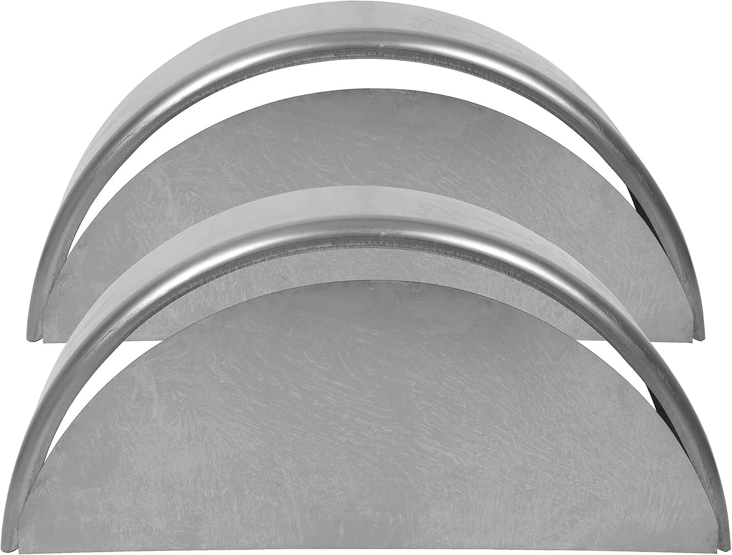 Round Steel Trailer Fenders with Backs – 32" x 9-1/8" x 14-3/8", Fits 14"–16" Wheels (Set of 2)