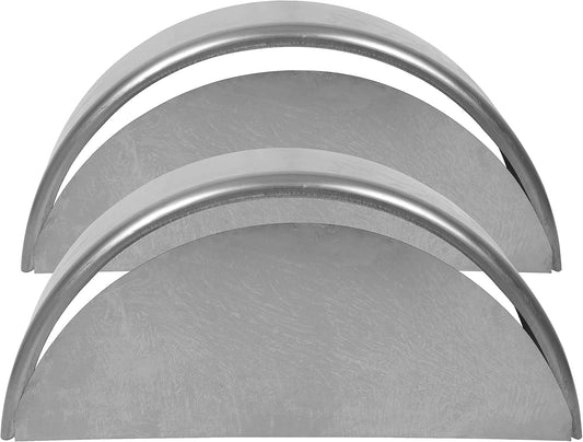 Round Steel Trailer Fenders with Backs – 32" x 9-1/8" x 14-3/8", Fits 14"–16" Wheels (Set of 2)