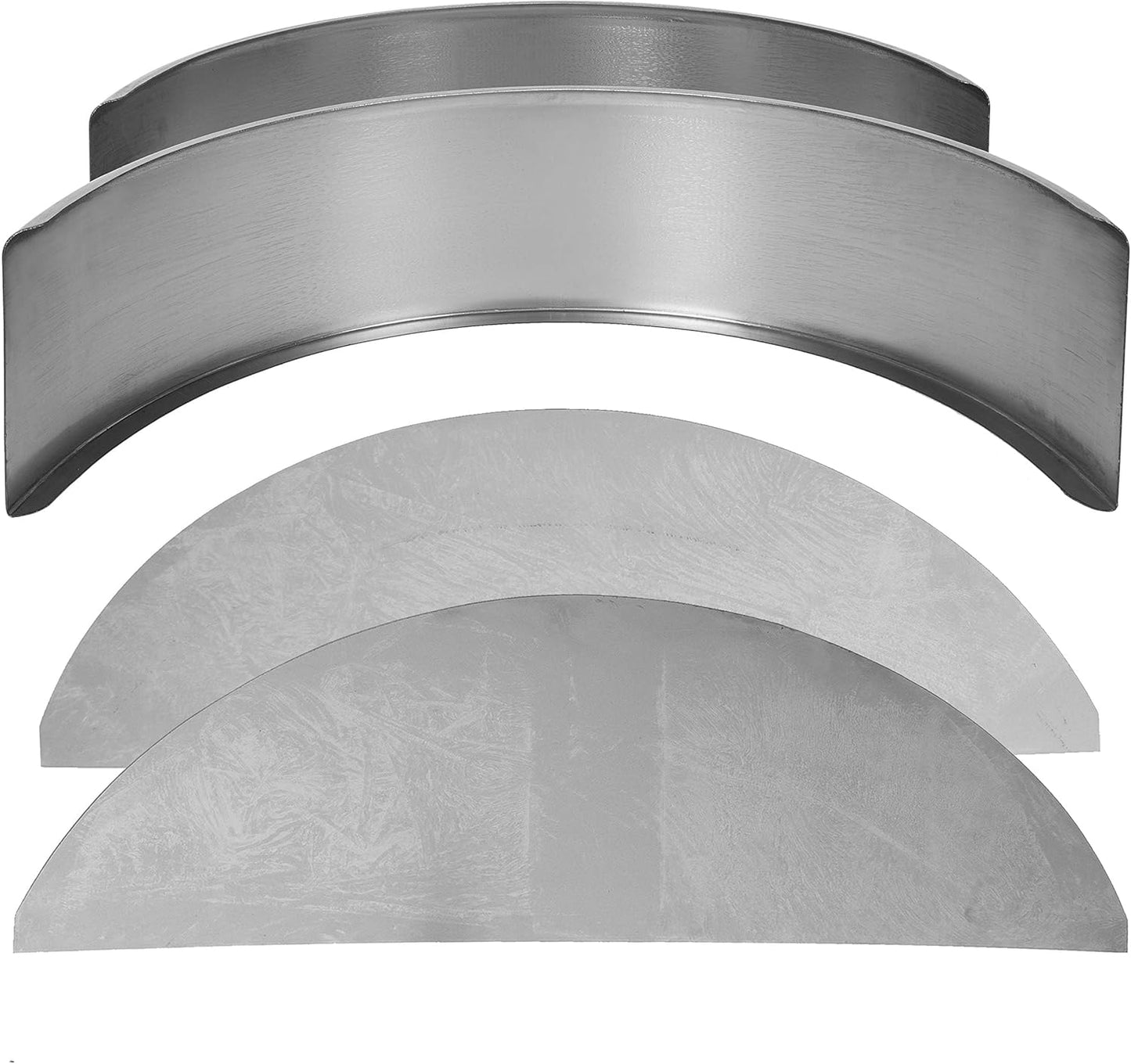 Round Steel Trailer Fenders with Backs – 32" x 9-1/8" x 14-3/8", Fits 14"–16" Wheels (Set of 2)