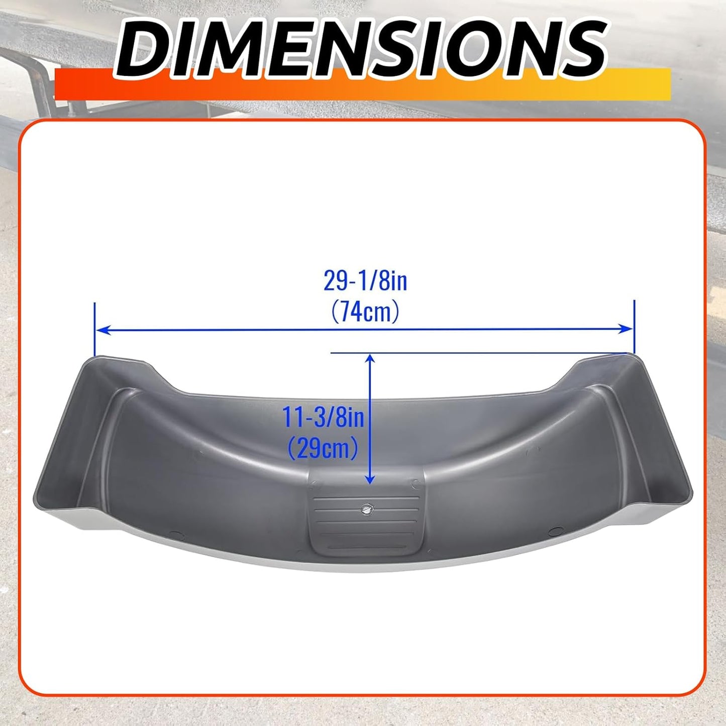 Single Axle Trailer Fenders – Fits 13" Wheels (Set of 2, Durable Plastic)