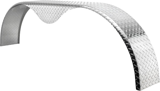 Aluminum Tandem Axle Trailer Fenders – 9" x 72" x 20", Smooth or Diamond Plate, Made in USA